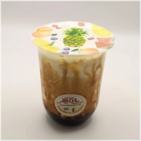 <sub>Jasmine tea , melk ,Siroop Brown sugar met topping Brown sugar</sub>