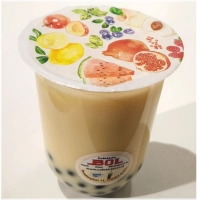 <sub>Jasmine tea , melk ,fructose, Hong kong poeder met topping Brown sugar milk tea</sub>
