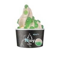 Softijs met Boba topping